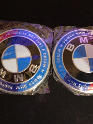 BMW M Sport 50th Anniversary σήματα καπό και πορτμπαγκάζ 82mm, ζευγάρι