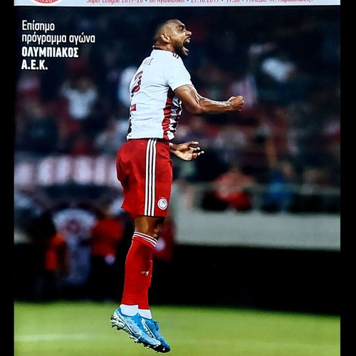 Olympiakos - AEK match programs like new, set of 9
