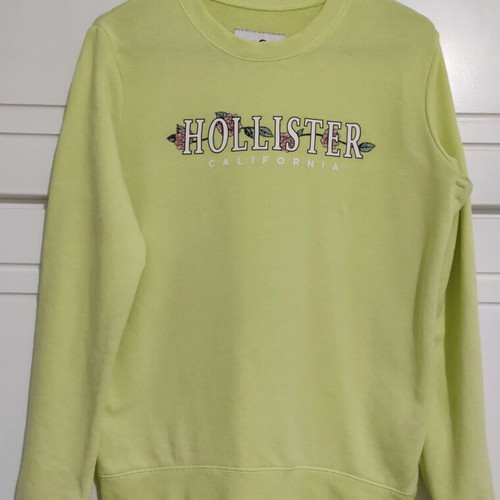 Hollister lightweight women's sweatshirt, yellow-green