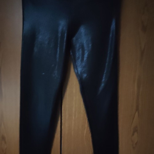 Lurex leggings M/L with golden shine like new, black