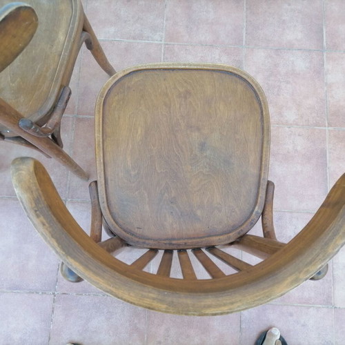 Thonet Style Wooden Cafe Chairs Set of 3 Used