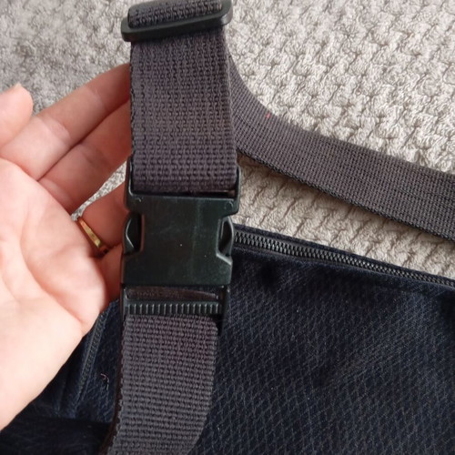 Bleecker & Love waist bag like new, large size, gray and blue