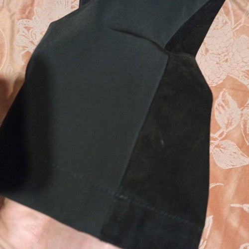 Cristinaeffe Pants Black New, Size M, Lace and Suede Effect