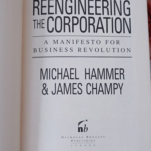 Reengineering the Corporation book used, English