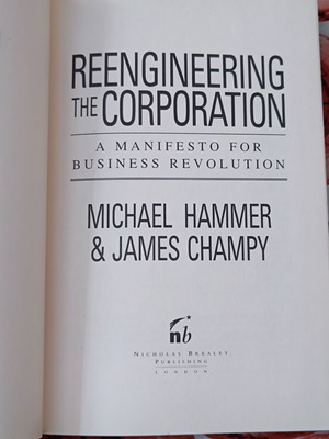 Reengineering the Corporation book used, English