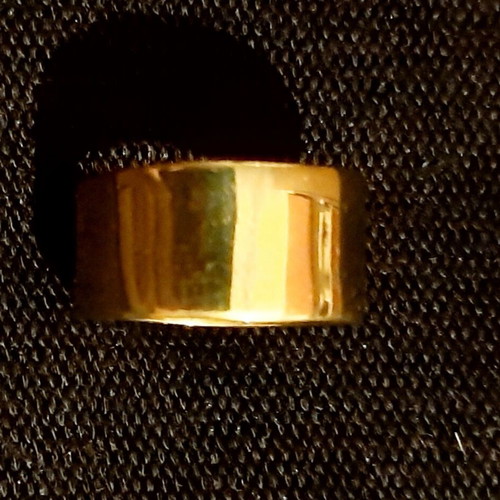 Mykines ring handmade copper new, gold color
