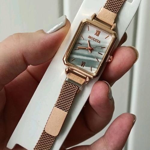 Women's Waterproof Stainless Steel Watch with Adjustable Chain new