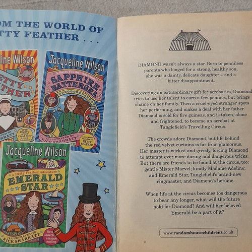 Diamond children's book by Jacqueline Wilson used, English