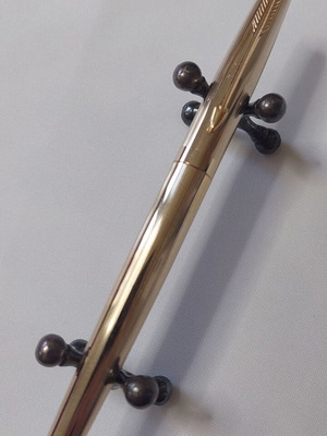 Στυλό πένα Parker 75 επίχρυση με χρυσή μύτη 14k μεταχειρισμένο