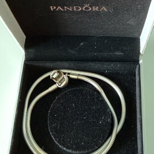 Pandora necklace with snake chain silver 925 like new, length 42 cm