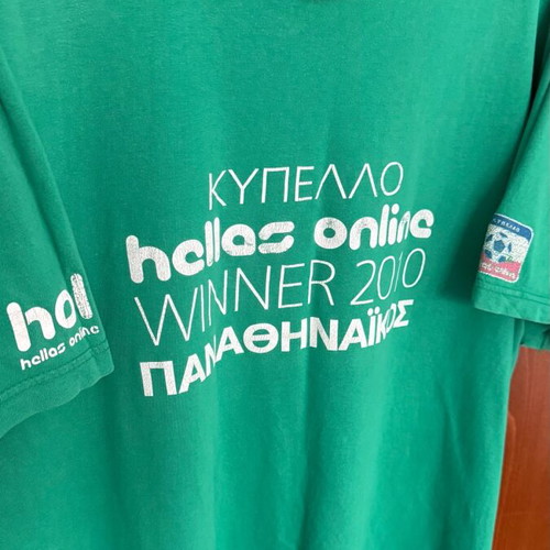 Panathinaikos 2010 Cup Final T-shirt used, authentic