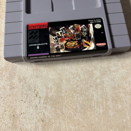 Boxing Legends of the Ring Super Nintendo SNES game, American