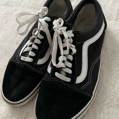 Vans athletic shoes used, size 40, black and white