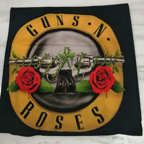 Guns n Roses decorative pillowcase new, 40x40 cm velvet