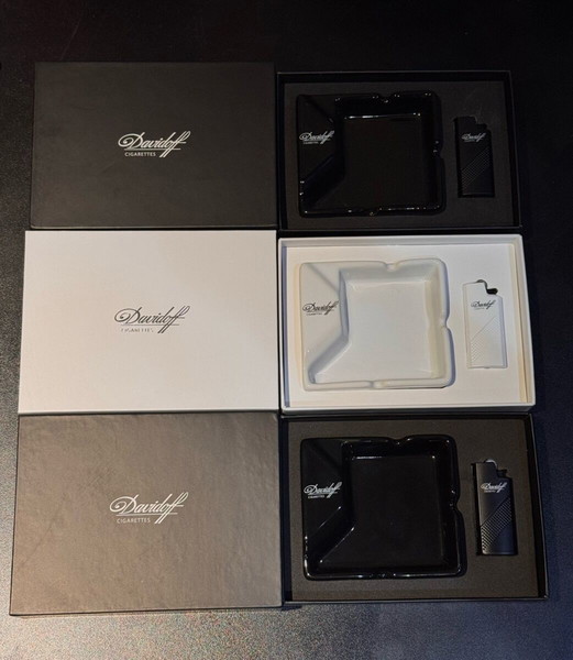 Davidoff Limited Edition 3 συσκευασίες με 3 σταχτοδοχεία και 3 αναπτήρες