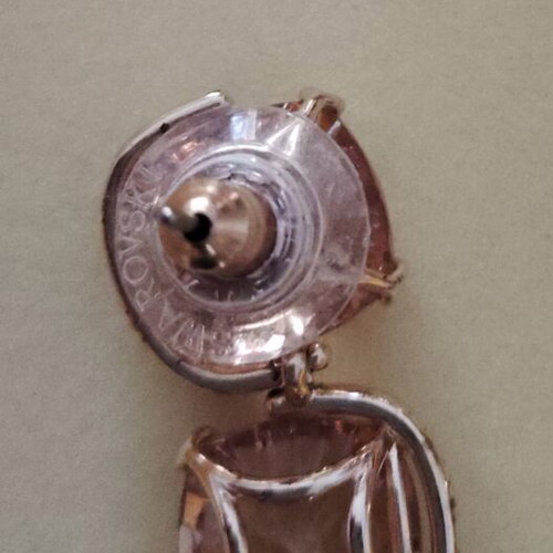 Swarovski jewelry set with ring size 55, like new, gold color