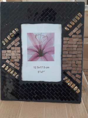 Handmade photo frame with stones new