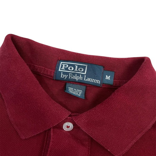 Ralph Lauren men's blouse with collar like new, red, size L