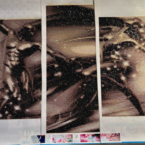 Diamont painting The Birth of Zeus set of 5 canvases like new