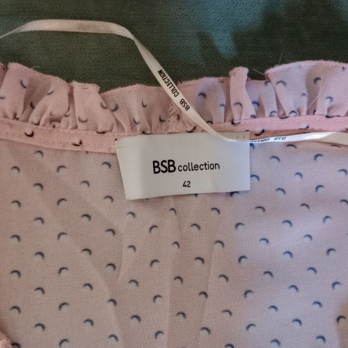 Crop top BSB size 42 like new, white and pink