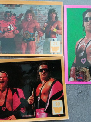 World Wrestling stickers used, 1980s decade, set of 16