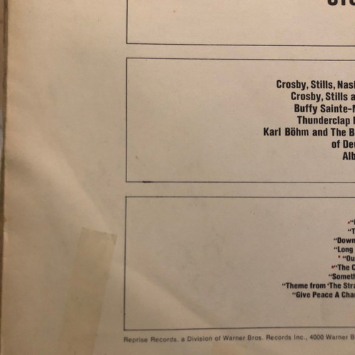 Δίσκος βινυλίου Original Soundtrack The Strawberry Statement μεταχειρισμένος, rock