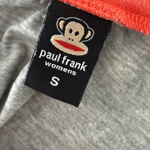 Paul Frank strapless dress small, like new, gray and pink