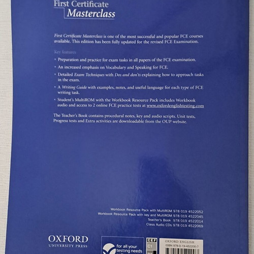 First Certificate Masterclass Student's Book, Oxford University Press