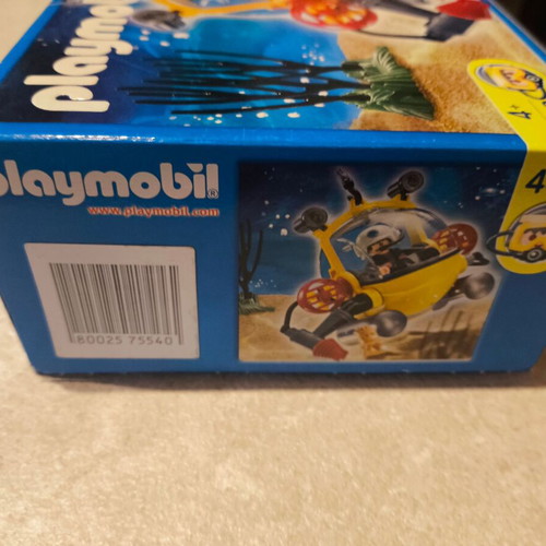 Playmobil 4478 deep water exploration submarine sealed, 2007