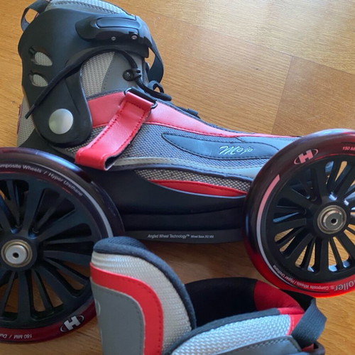 Mojo skates by Landroller inline skates like new, size 46 with accessories and knee pads