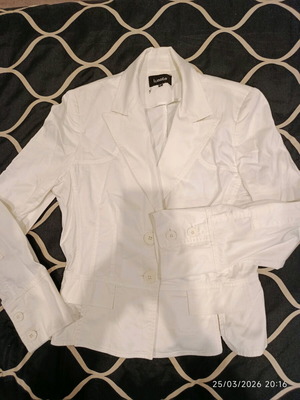 Lussile women's white jacket like new, size M
