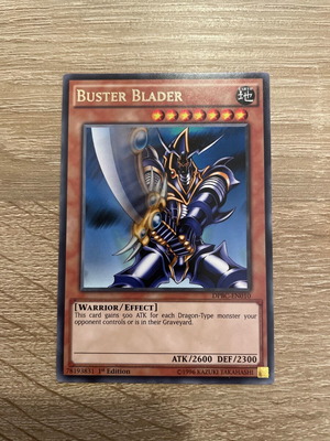 Buster Blader κάρτα Yu-Gi-Oh! σαν καινούργιο με προστατευτική θήκη sleeve