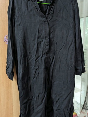 Denim Zara blouse dress like new, grey, size S
