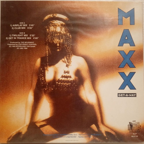 Maxi Single MAXX Get-A-Way 1993 electronic