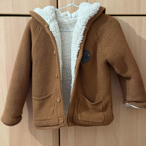 Unisex Jacket 23M 81cm with warm lining, wool exterior like new