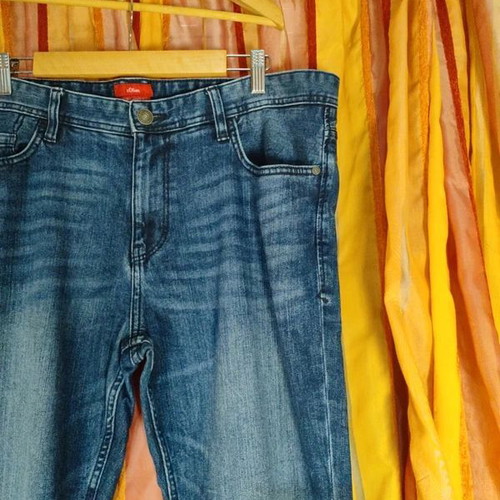 S.Oliver men's jeans used, regular fit, size L, blue