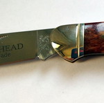 SMKW Indian Head Canoe Knife new, smooth bone, stainless steel