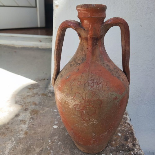 Authentic Samian Ceramic Stamna 23cm used, traditional folk art