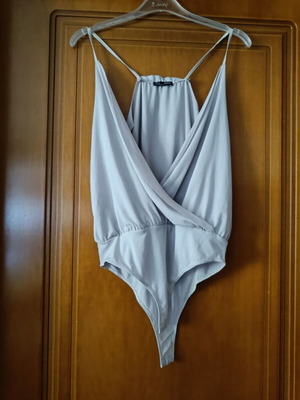 Zara bodysuit like new, light gray, size S