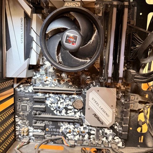 ASRock B450 Steel Legend motherboard with Ryzen 5 3400G and 16GB DDR4 RAM like new