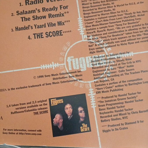 Fugees Ready or Not CD single like new