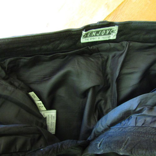 Enjoy leather motorcycle pants used, size 30