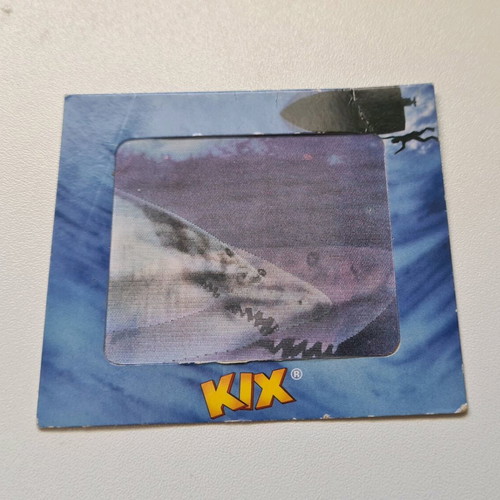3D card The Sharks Attack used from KIX cereals