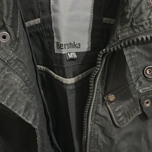 Bershka men's jacket used, black, size M