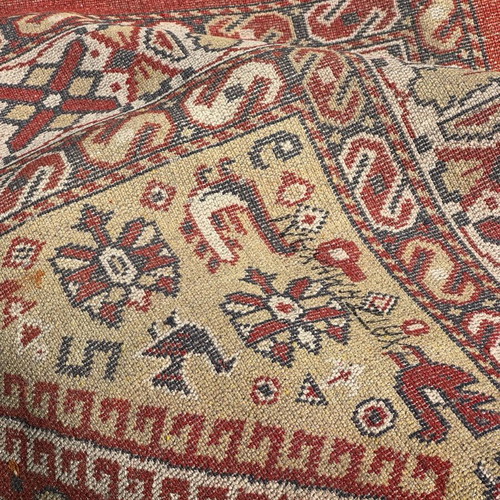 Handmade Turkish Wool Rug used 260x160 cm vintage oriental