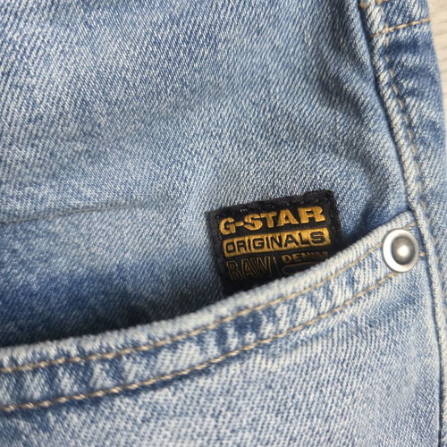 G-Star Raw Mosa Jeans Shorts, Blue, Size 34/L