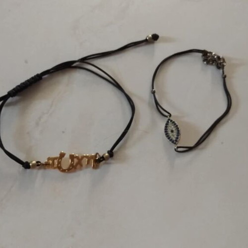 Bracelets new, set of two luck and eye