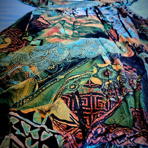 DVS Young Printed Short-Sleeve Dress like new, size M