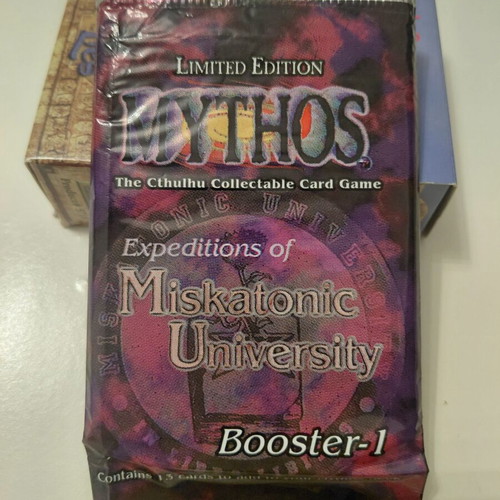 Mythos CCG Booster Pack Limited Edition Expeditions of Miskatonic University like new