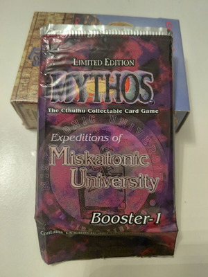 Mythos CCG Booster Pack Limited Edition Expeditions of Miskatonic University like new